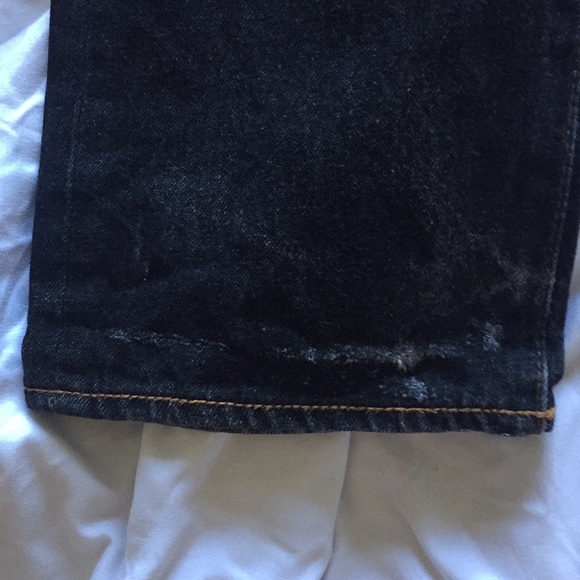 Levi’s 501 Black Tan Stitch Denim Pants sz 32 x 30 - Picture 7 of 8